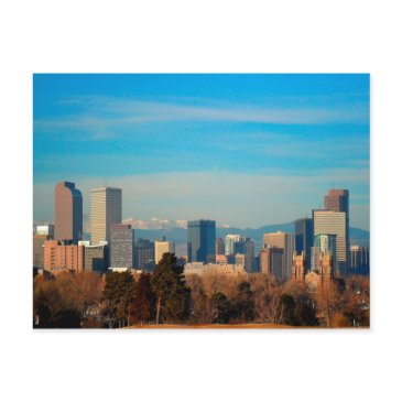 denver colorado skyline postinvitations