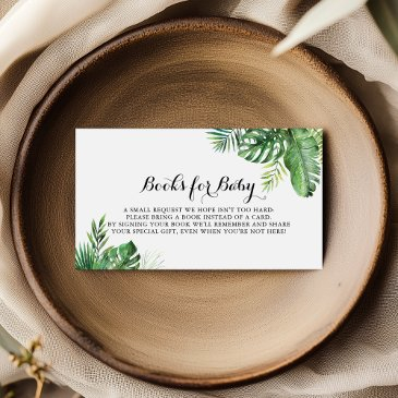 destination tropical baby shower book request enclosure invitations
