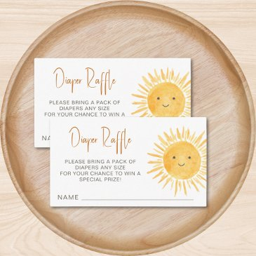 diaper raffle sunshine baby shower enclosure invitations