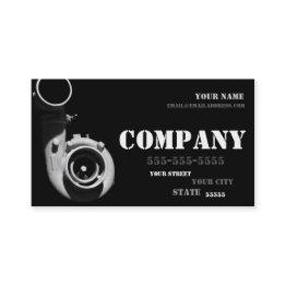 Small Diesel Turbo Business Invitations Front View