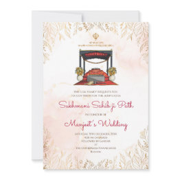 Small Digital Sukhmani Sahib Path Invitations Front View