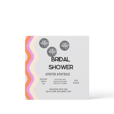 disco bridal shower invitation