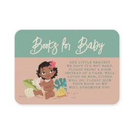 Small Disney's Moana Baby Shower Books For Baby Place Invitations Front View