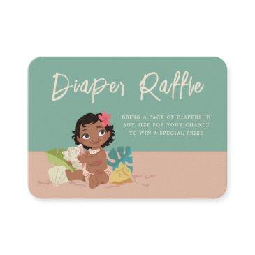 disney's moana baby shower diaper raffle entry car place invitations