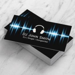 Small Dj Music Beat Professional Business Invitations Front View
