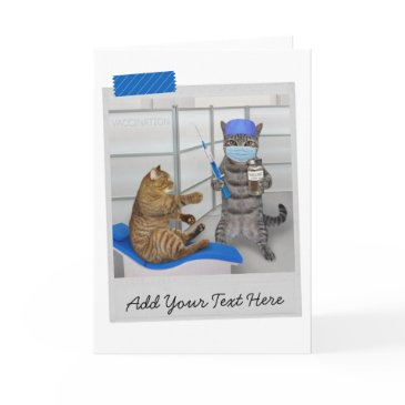 doctor cat covid vaccination funny invitations