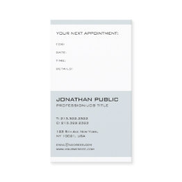 Small Doctor Dentist Elegant Modern Appointment Reminder Front View