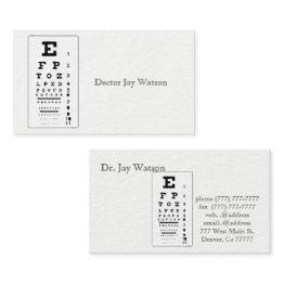 Small Doctor Office Eye Care Destiny Destiny's Business Invitations Front View