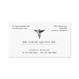 Small Doctor Physician Business And Appointment Business Invitations Front View