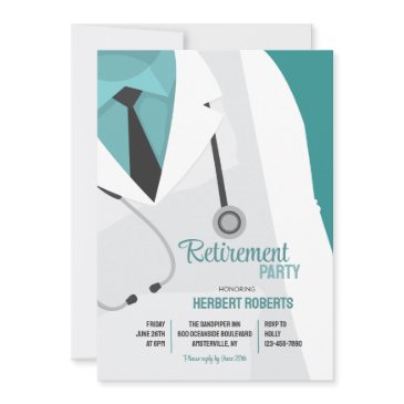 doctor with stethoscope invitation