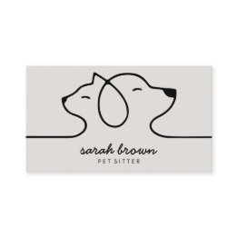 Small Dog Cat Boutique Pet Toy Store Business Invitations Front View