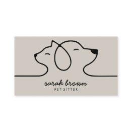 Small Dog Cat Pet Treats Bakery Business Invitations Front View