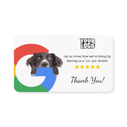 Small Dog Daycare Google Review Business Invitations Template Front View