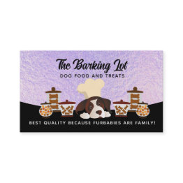 Small Dog Food Business Invitations Front View