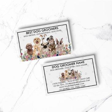 dogs paws frame clear business invitations