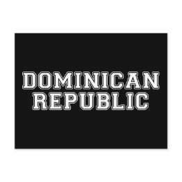 Small Dominican Republic Postinvitations Front View