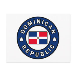 Small Dominican Republic Postinvitations Front View