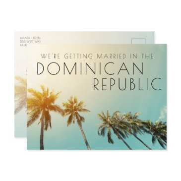 dominican republic wedding save the date announcement postinvitations