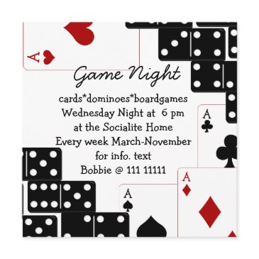 domino aces invitation