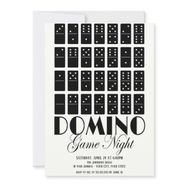 domino game night invitation