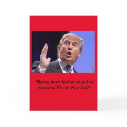 Small Donald Trump Birthday Invitations -- "stay Classy" Front View