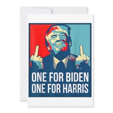 donald trump middle finger biden harris america re invitation