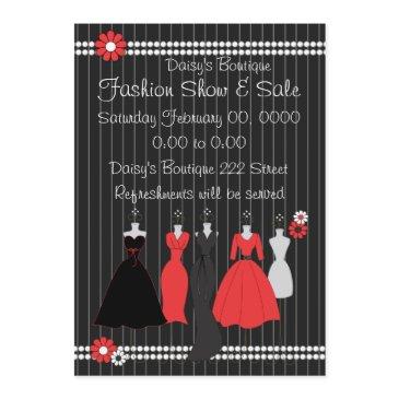 dress shop daisy theme invitation
