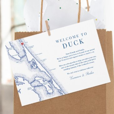 duck nc outer banks navy wedding welcome itinerary thank you invitations