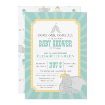 dumbo | neutral baby shower invitation