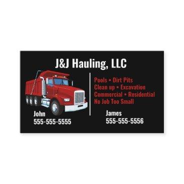 dump truck business invitations