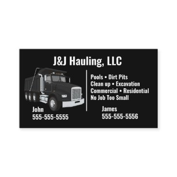 dump truck business invitations