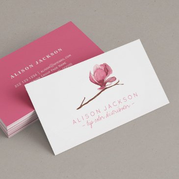 dusty rose pink magnolia lip color distributor business invitations