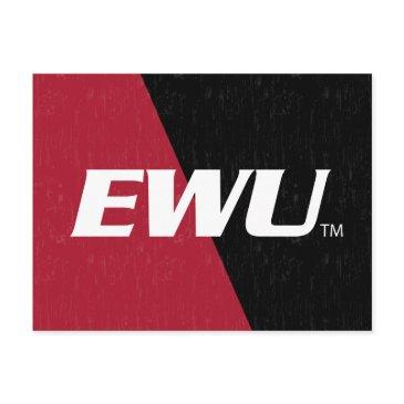 eastern washington university color block invitation postinvitations