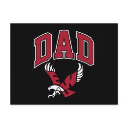 Small Eastern Washington University Dad Invitation Postinvitations Front View