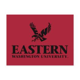 Small Eastern Washington University Logo Invitation Postinvitations Front View
