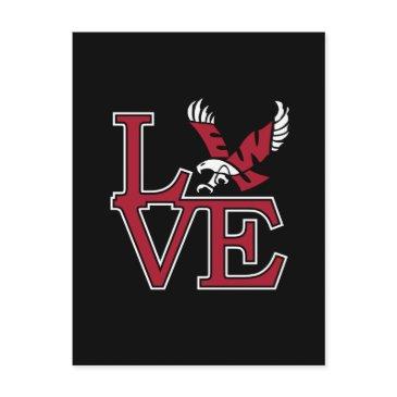 eastern washington university love invitation postinvitations