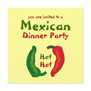 eat your veggies chili mexican dinner party invite