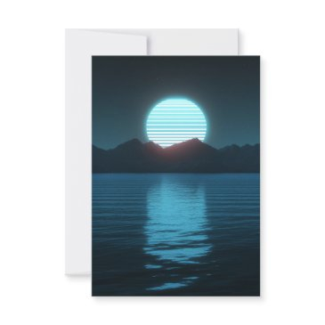 eclipse in the night sky invitation