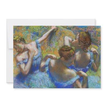 edgar degas - blue dancers invitation