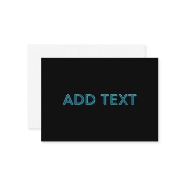 editable outlined lettering w/drop shadow enclosure invitations