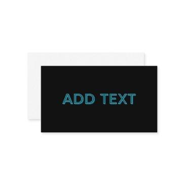 editable outlined lettering w/drop shadow enclosure invitations