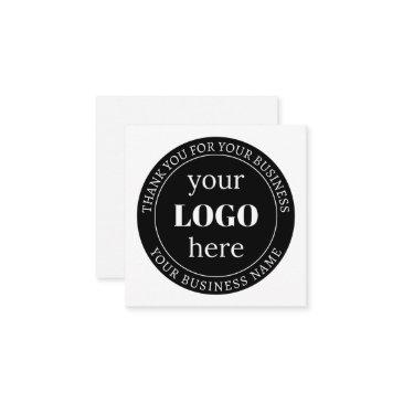 editable text & your logo or other design enclosure invitations
