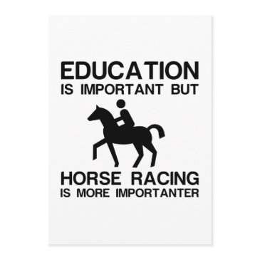 education important horse racing importanter invitation