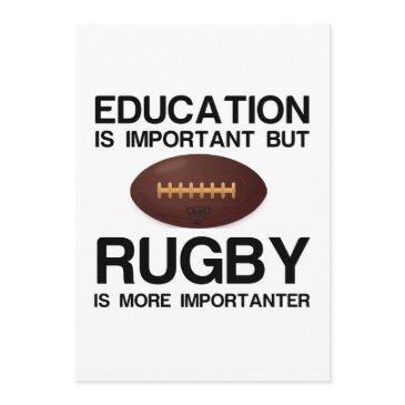 education important rugby importanter invitation