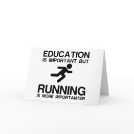 Small Education Important Running Importanter Invitations Front View