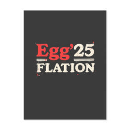 Small Egg Flation 25 Funny Easter Economy Postinvitations Front View