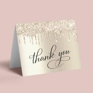 elegant 60th birthday party gold glitter thank you invitations
