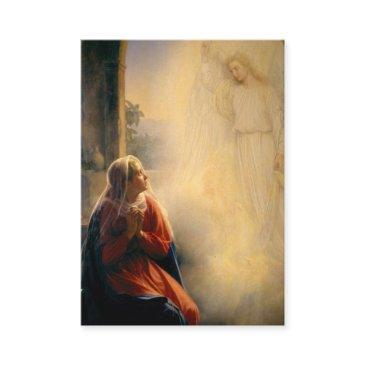 elegant annunciate of mary religious prayer enclosure invitations
