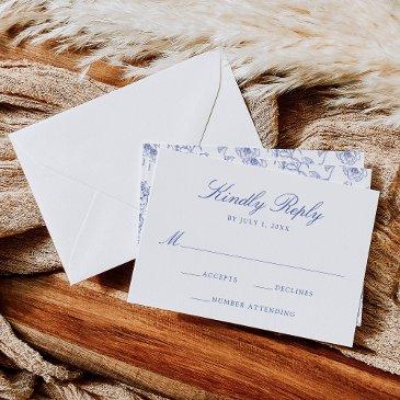 elegant blue chinoiserie victorian floral wedding rsvp invitations