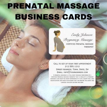 elegant boho pregnancy prenatal massage therapist business invitations